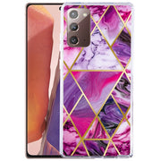 Marble Purple Shaped Hybrid Case Samsung Note 20