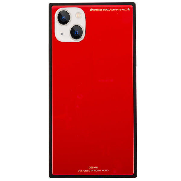 Square Hard Box Red Case IPhone 13 Mini