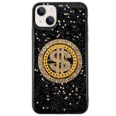 Spinning $ Black Case IPhone 14