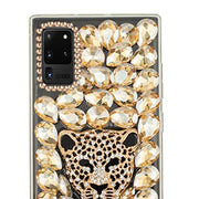 Handmade Cheetah Gold Bling Case S20 Ultra