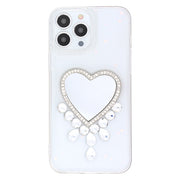 Bling Heart Mirror Clear Case Iphone 13 Pro Max