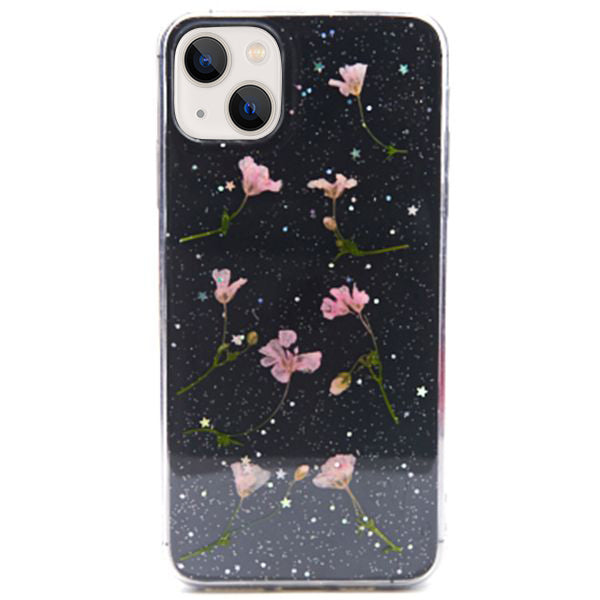 Real Flowers Pink Leaves Case IPhone 13
