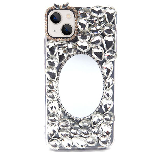 Handmade Bling Mirror Silver Case IPhone 14 Plus