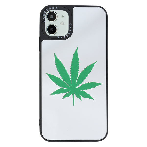 Weed Leaf Mirror Case Iphone 11