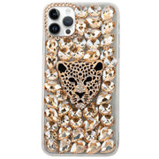 Handmade Cheetah Bling Gold Case IPhone 14 Pro