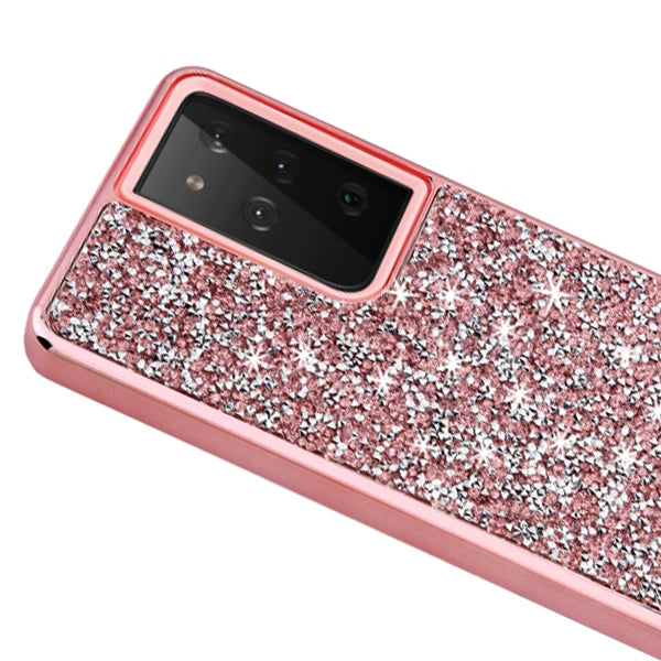 Hybrid Bling Case Pink Samsung S21 Ultra