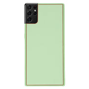 Leather Style Mint Green Gold Case Samsung S21 Ultra