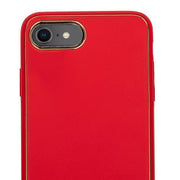 Leather Style Red Gold Case Iphone 7/8 SE 2020