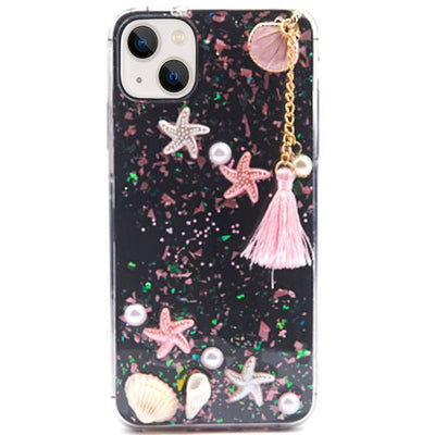 Seashells Stars Clear Case IPhone 14