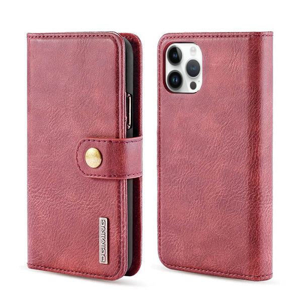Detachable Ming Burgundy Wallet IPhone 14 Pro Max