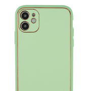 Leather Style Green Gold Case Iphone 11