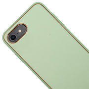 Leather Style Mint Green Gold Case Iphone 7/8 SE 2020
