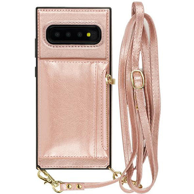 Crossbody Pouch Rose Gold Samsung S10 Plus