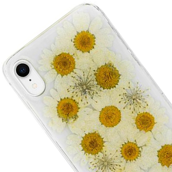 Real Flowers White Case Iphone XR