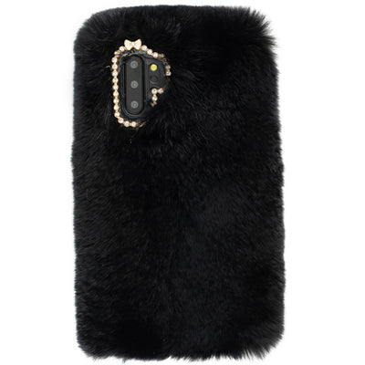 Fur Case Black Samsung Note 10 Plus