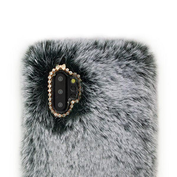 Fur Grey Case Samsung Note 10 Plus