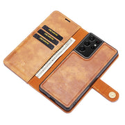 Detachable Ming Brown Wallet Samsung S21 Ultra