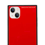 Square Hard Box Red Case IPhone 13 Mini