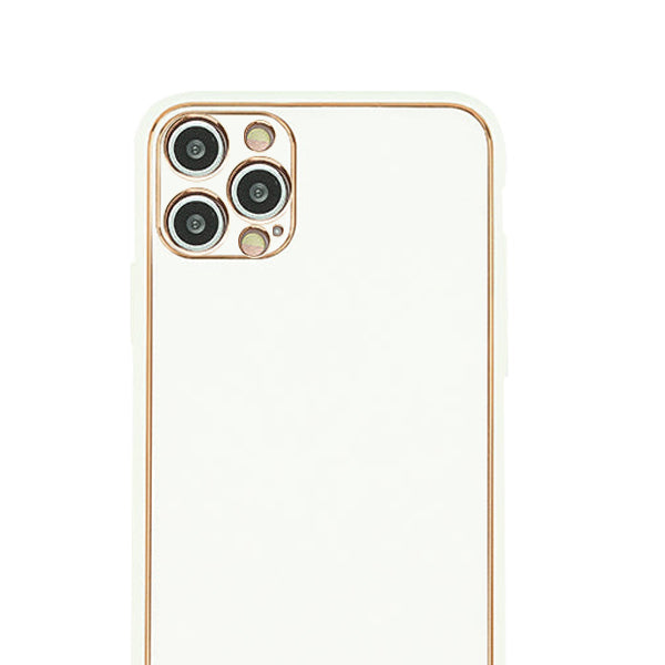Leather Style White Gold Case Iphone 14 Pro Max
