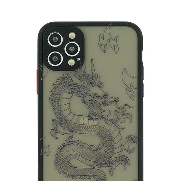 Dragon Clear Black Case Iphone 14 Pro Max