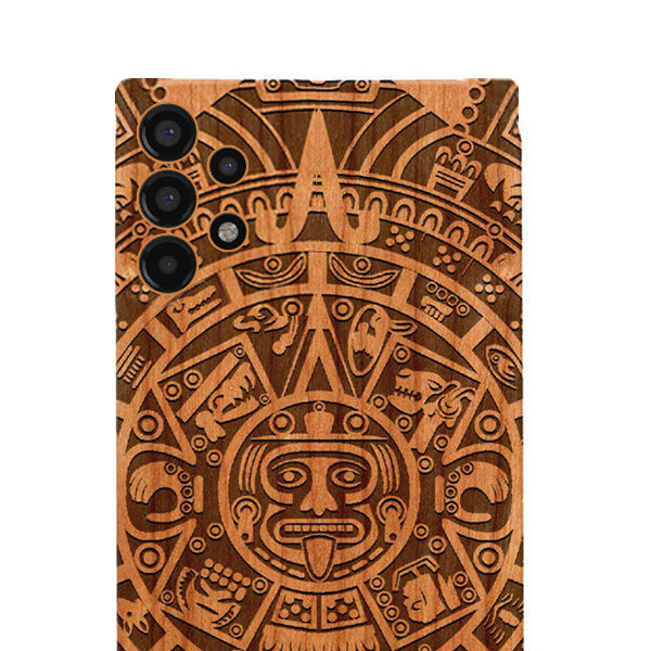 Mayan Calendar Aztec Wood Case Samsung A13 5G