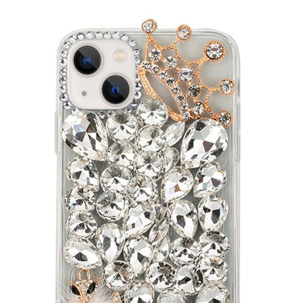 Handmade Bling Silver Fox Case IPhone 13