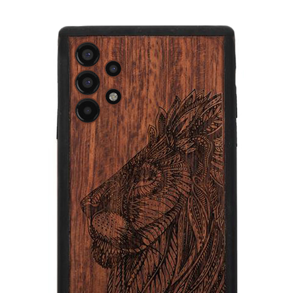 Lion Real Wood Case Samsung A13 5G