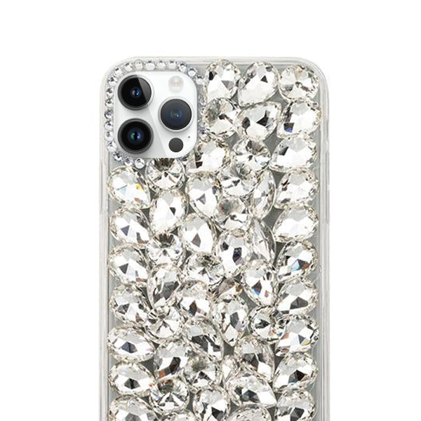 Handmade Bling Silver Case IPhone 14 Pro