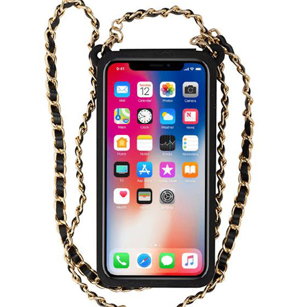 Crossbody Silicone Pouch with Iphone 11 Pro