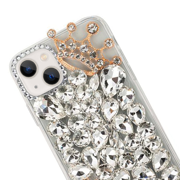Handmade Bling Silver Fox Case IPhone 14 Plus
