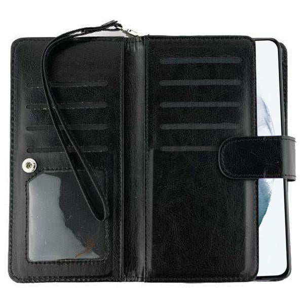 Detachable Black Wallet Samsung S22 Plus