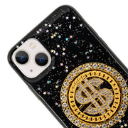 Spinning $ Black Case IPhone 14