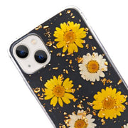 Real Flowers Yellow Flake Case IPhone 13