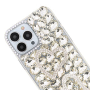 Silver Bling Hearts Rhinestone Case Iphone 11 Pro Max
