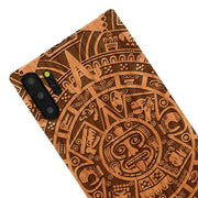 Mayan Calendar Aztec Wood Case Samsung Note 10 Plus