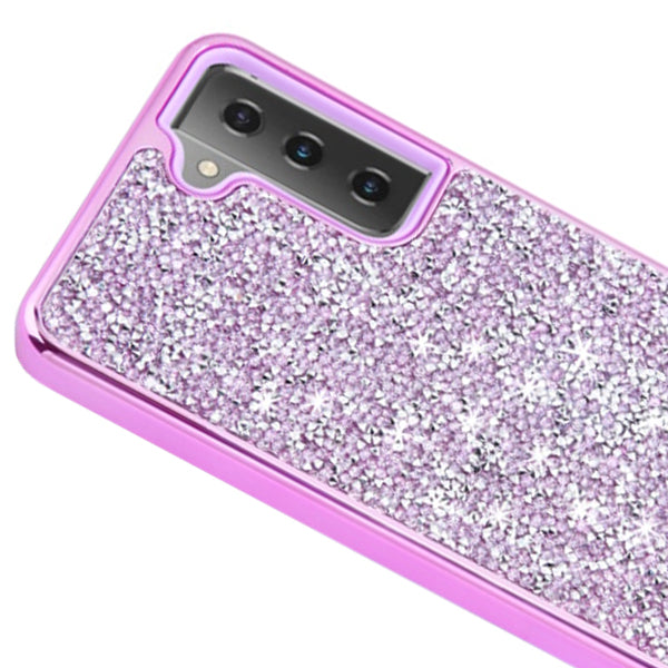 Hybrid Bling Case Purple Samsung S22 Plus