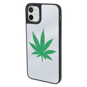 Weed Leaf Mirror Case Iphone 14