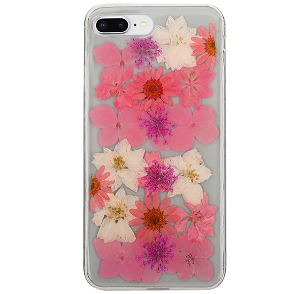 Real Flowers Pink Case Iphone 7/8 Plus