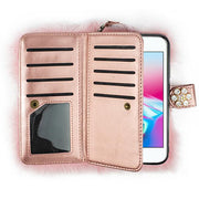 Fur Wallet Detachable Light Pink Iphone 7/8 SE 2020