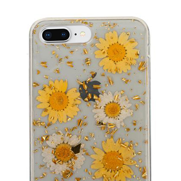 Real Flowers Yellow Flake Iphone 7/8 Plus