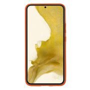 Leather Style Orange Gold Case Samsung S22