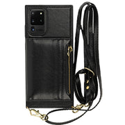 Crossbody Card Case Wallet Black Samsung S20 Ultra
