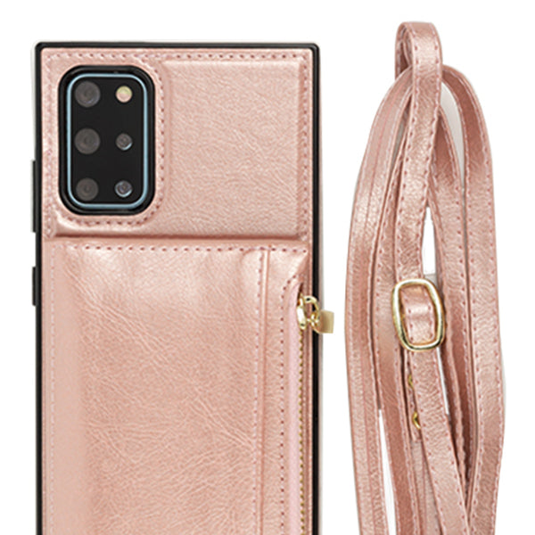 Crossbody Pouch Rose Gold Case Samsung S20 Plus