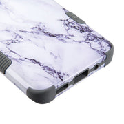 White Marble Military Grade Hybrid Case Samsung S20