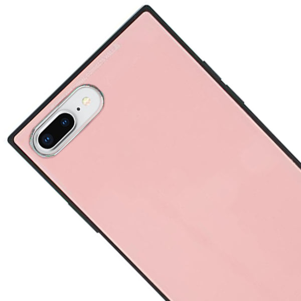 Square Hard Box Light Pink Case Iphone 7/8 Plus