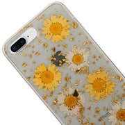 Real Flowers Yellow Flake Iphone 7/8 Plus