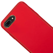 Leather Style Red Gold Case Iphone 7/8 Plus