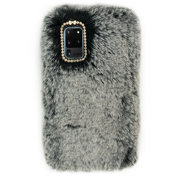 Fur Case Grey Samsung S20 Ultra