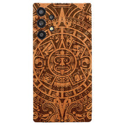 Mayan Calendar Aztec Wood Case Samsung A32