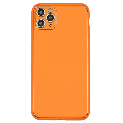 Leather Style Orange Gold Case Iphone 13 Pro